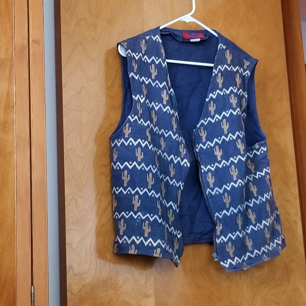 Cactus Design Southwestern Style Vest